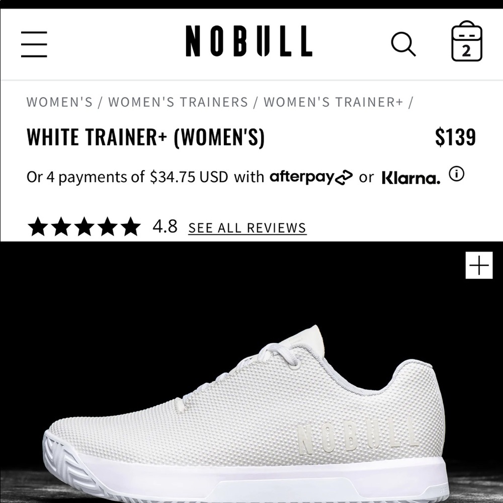 Iso No Bull Project Trainer + in white. Size 6 or 6.5 womens.